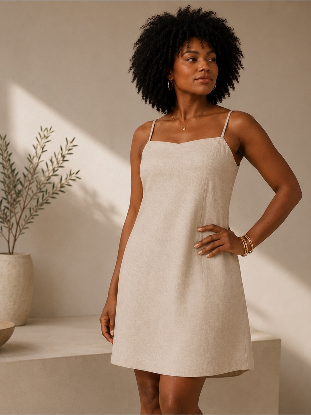✨ Calvin Klein Linen Shift Dress | Size 4 | Quiet Luxury Dream ✨